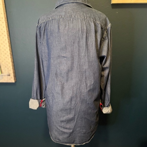Cremieux Denim Chambray Button Up Size M - Picture 2 of 7